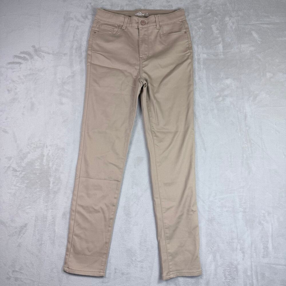Jordache Kids Khaki Skinny School Uniform Pants Size 16 Beige